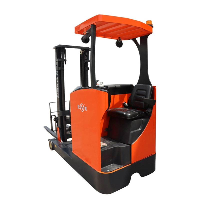 1.5 Ton 2000 Kg Lifting Height 2 Meters up to 6 M Sitting Driving Full Electric Reach Stacker Forklift