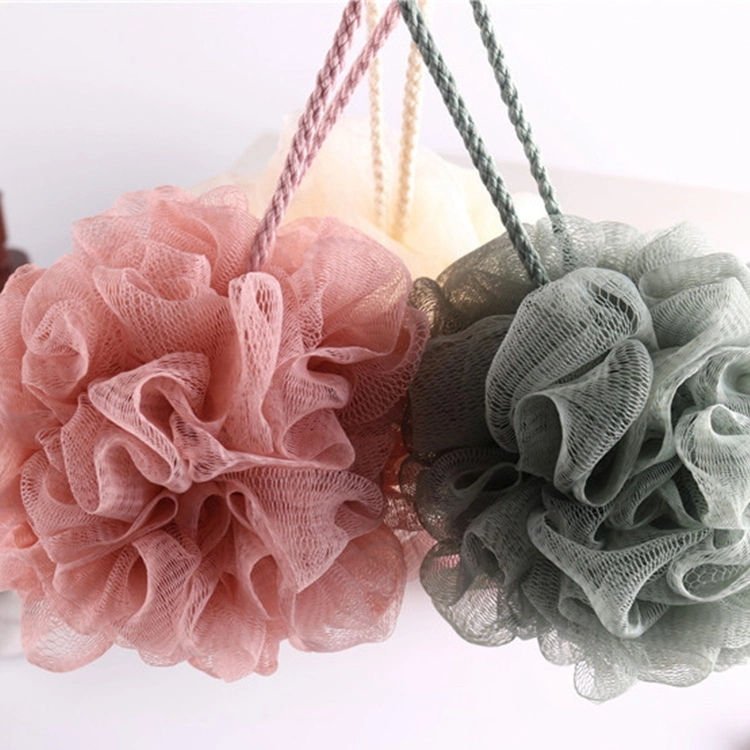 Eco-Friendly Flower Mesh Sponge Bath Ball Shower Puff Bath Sponge Flower Nylon Mesh Brush Shower Ball