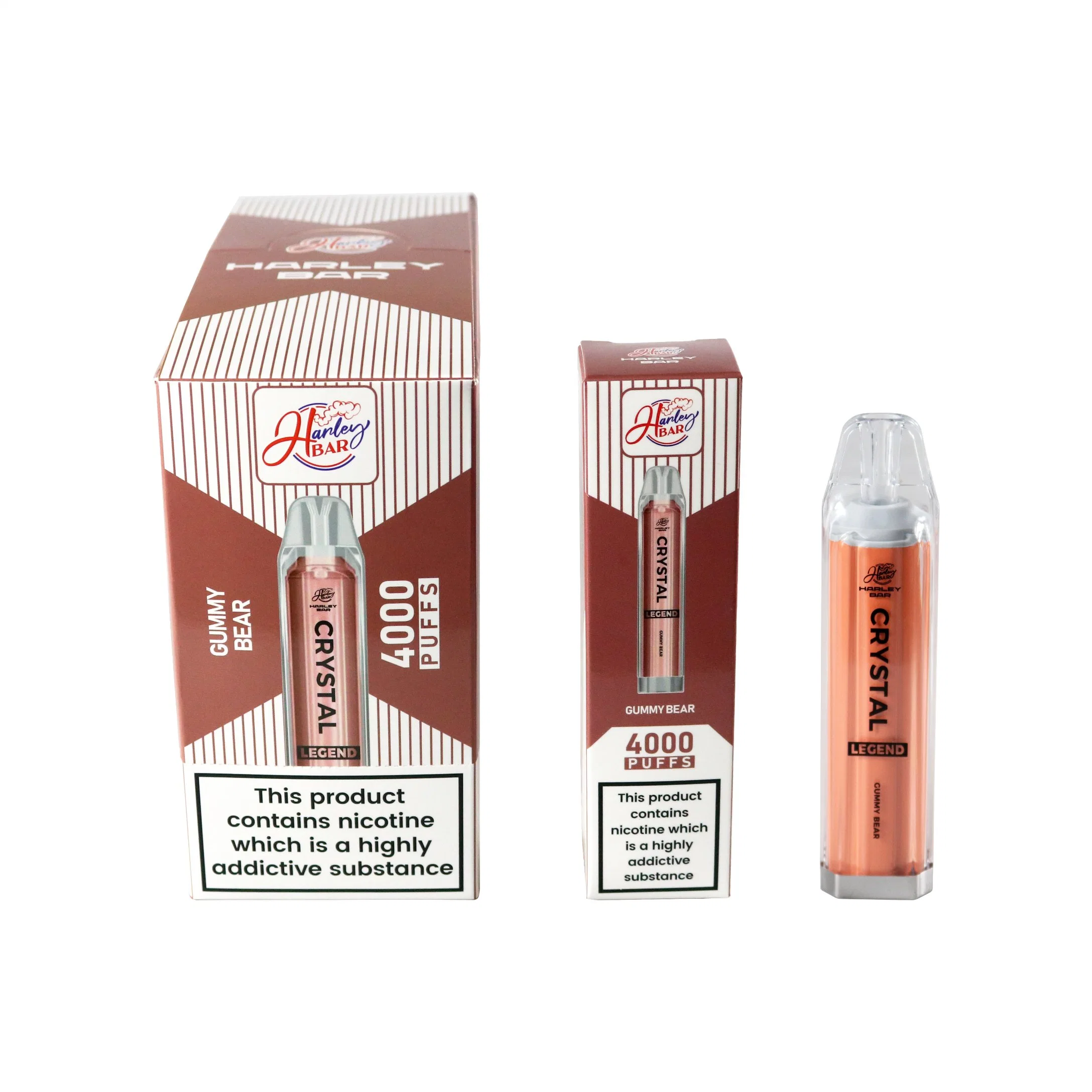 Best Selling Wholesale/Supplier Market Pure Sky 4000puffs 1400mAh Battery 10ml Customs E Cigarette Geekvape Harleybar Crystal PRO Max Legend 4000 Puffs Elu