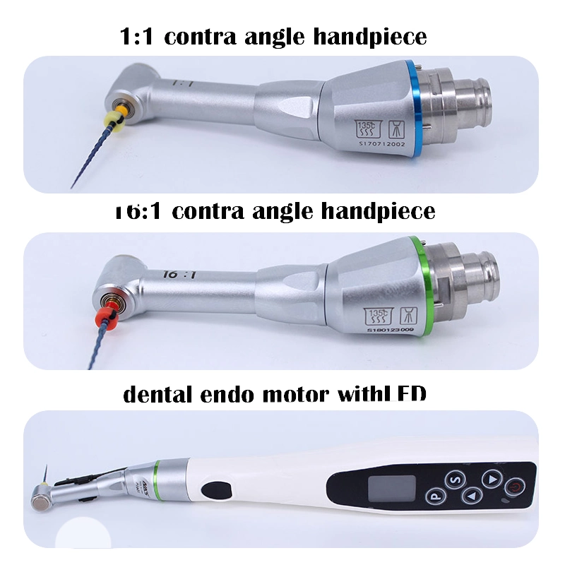 Foshan Best Seller Dental Handpiece Contra Angle Handpiece Endo Head 1: 1 Replacement for Endo Motor Machine Root Canal Treatment