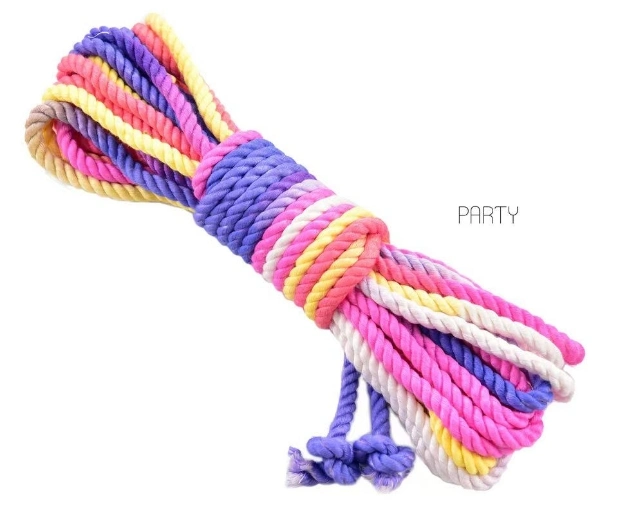 Custom Bdsm High quality/High cost performance  6mm Bamboo Factory Direct Supplier Sex Toy Colorful Sex Corde Shibari Rope Bondage