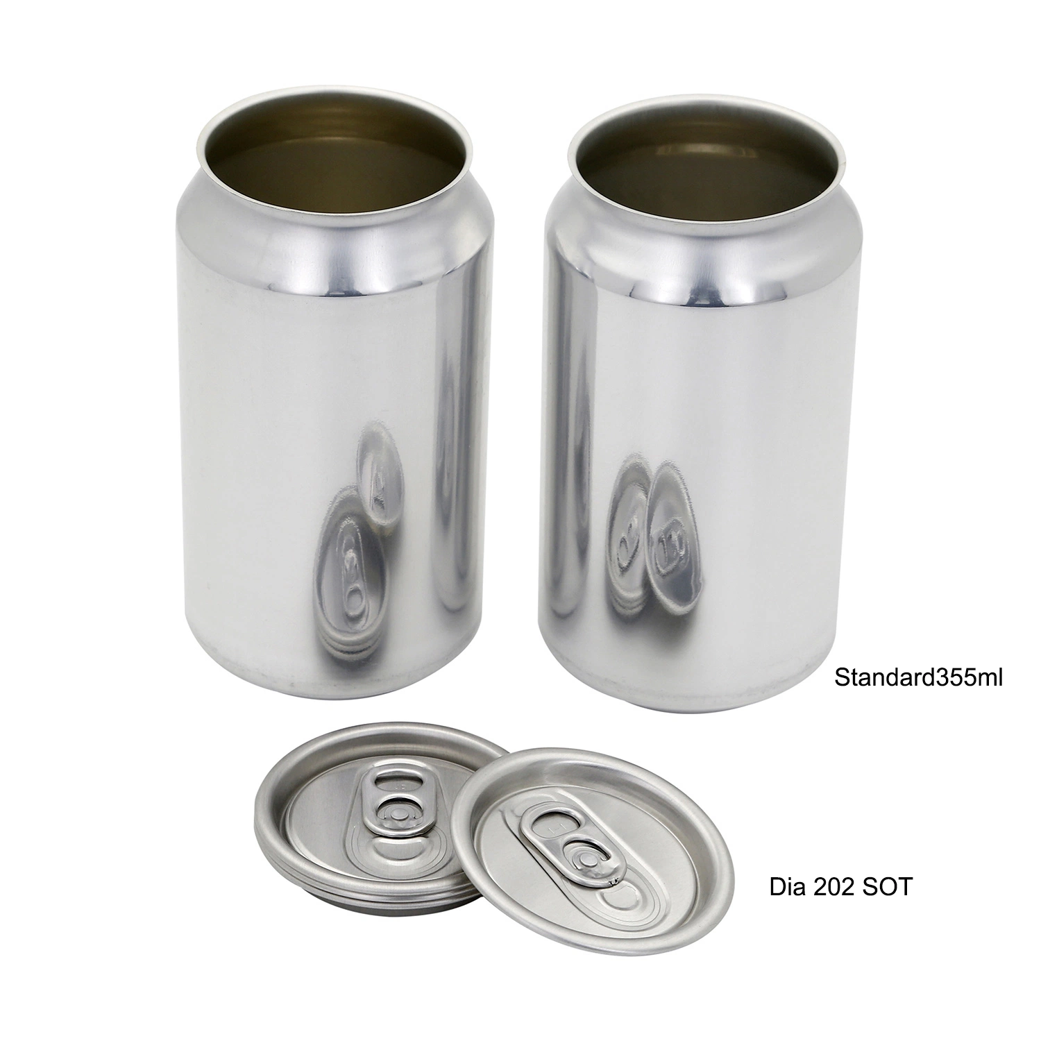 Fabrik Großhandel Sauerstoff 355ml Aluminium Ring Pull Getränkekäuferin mit Logo-Druck