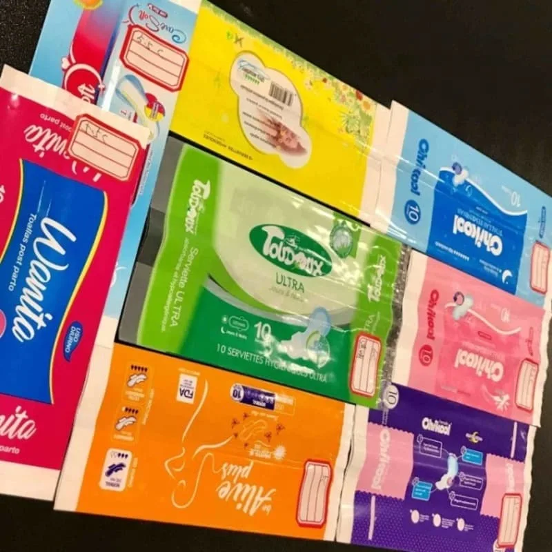 Farbig bedruckte Kunststoff Windelbeutel	für Baby Windel Erwachsene Windel Verpackungsbeutel