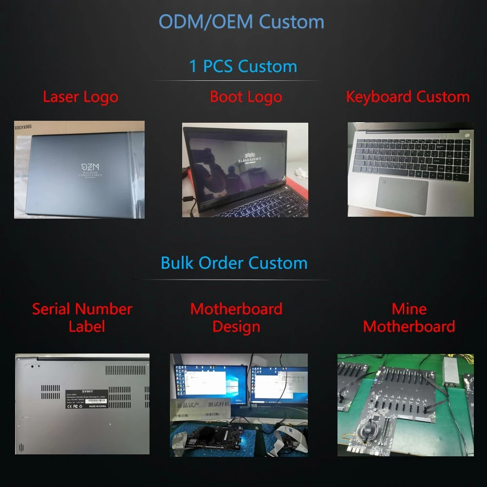 Core I9 10ª generación 15.6 pulgadas Windows 10 11 Hardware Software 11ª generación I7 I5 16GB RAM 1tb SSD Computadora Portátil Notebook Laptop