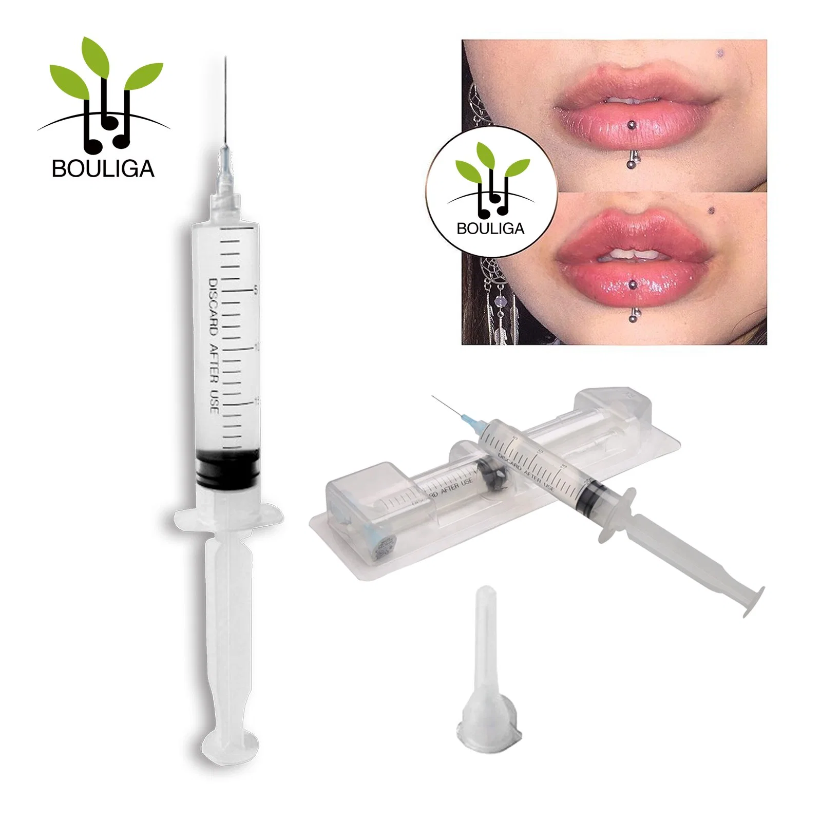 1ml de 2ml Crosslinked ha llenado de dérmica para labios mejorar