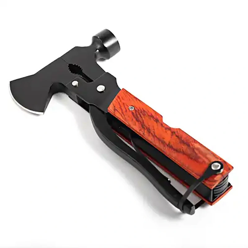 Wholesale/Supplier Multi-Tools Camping Axe Hammer Outdoor Portable Folding Knife with Screwdriver Bottle Opener