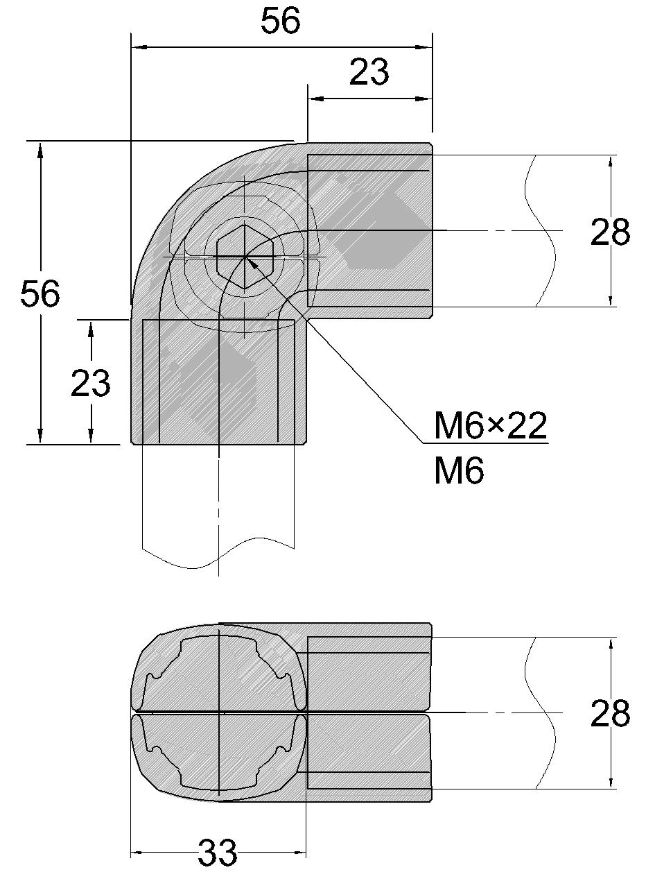 Conjunto de inclinación de aleación de aluminio/aluminio conjuntas/conector de la articulación de conexión del tubo