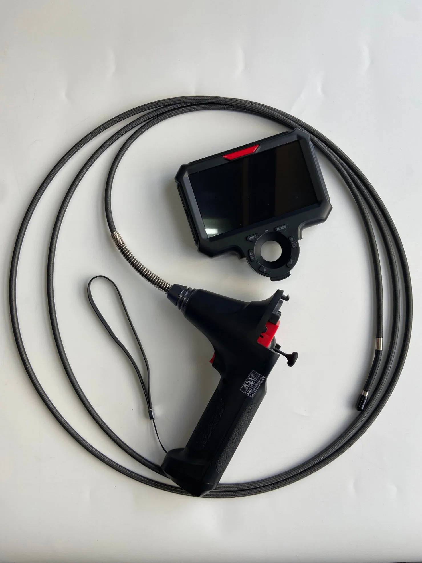 4mm Joystick Rotation Portable Industrial Video Borescope with 5 Inch IPS Monitor, 2m Probe Length, WiFi Function