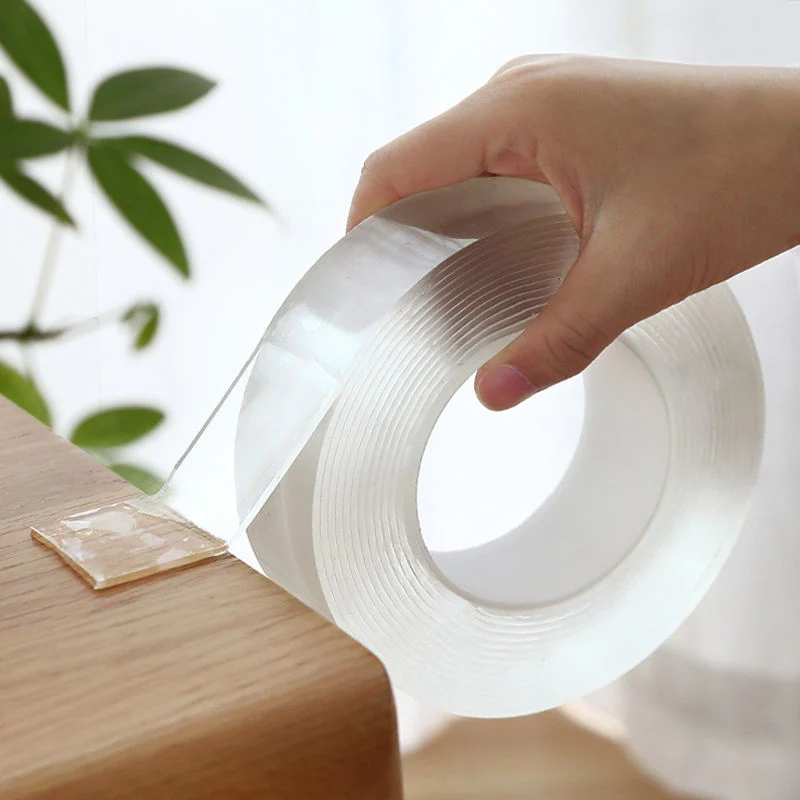 Reusable Acrylic Adhesive Nano Suction Tape High Viscosity Washable Clear Transparent Nano Tape Double Side Tape