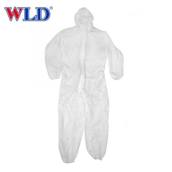 SMS/Microporous/PP/ Safety Protective Chemical Disposable Coverall