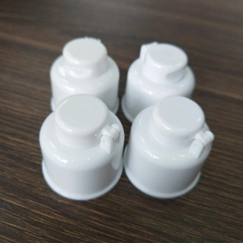 Hot Sale Gold Color UV Flip Top 28mm Plastic Screw Flip Cap for Bottle, PP UV Gold Lid