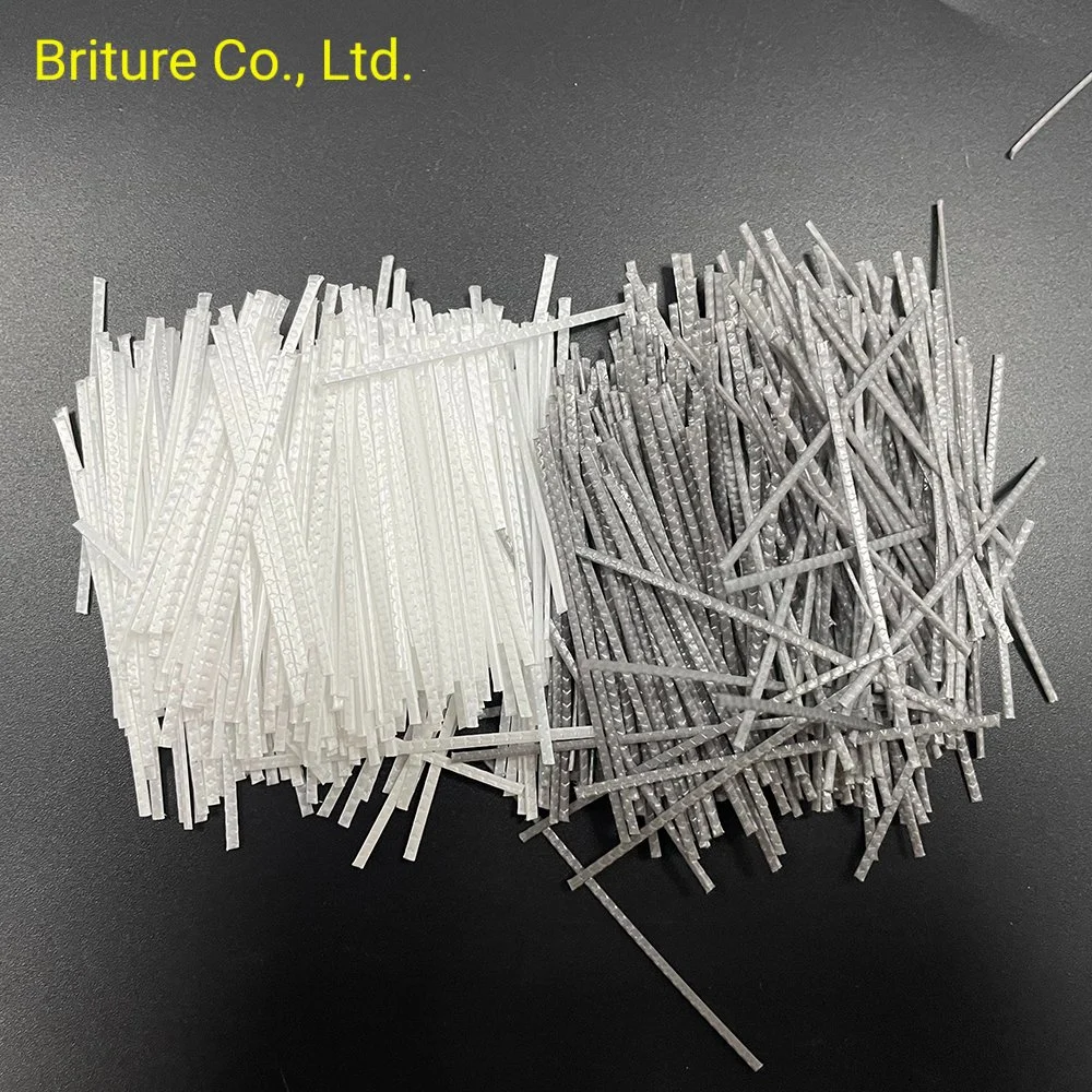 Briture 48mm Synthetic PP Macro Fiber Embossed for Concrete