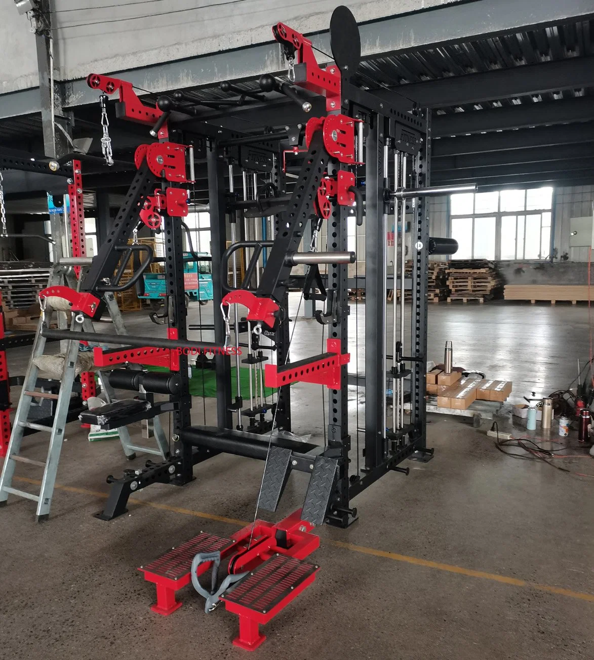 Wholesale/Supplier Gym Equipment Body Building Multifunctional Power Cage Squat Rack Smith Machine Fitness Equipment Multi Functional Station