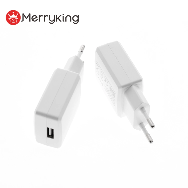 AC DC Adaptor 5V 1.2A 6W DC White USB Wall Charger with CE GS RoHS Certificates