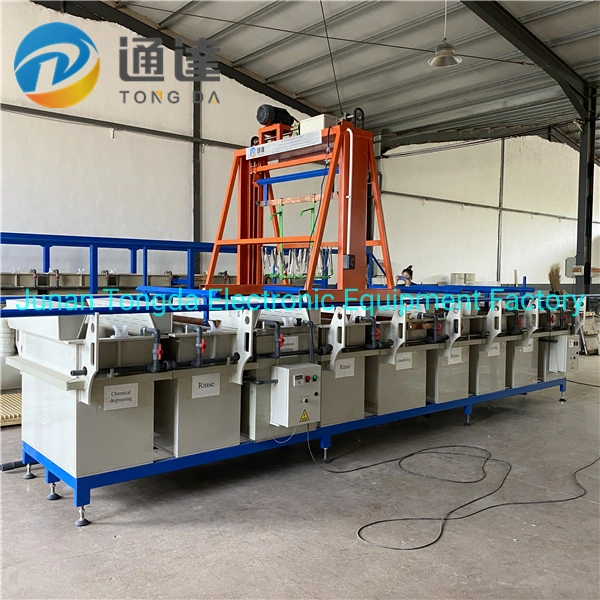 Tongda11 Automatic Producton Line Copper Plating Equipment Metal Electroplating Machine