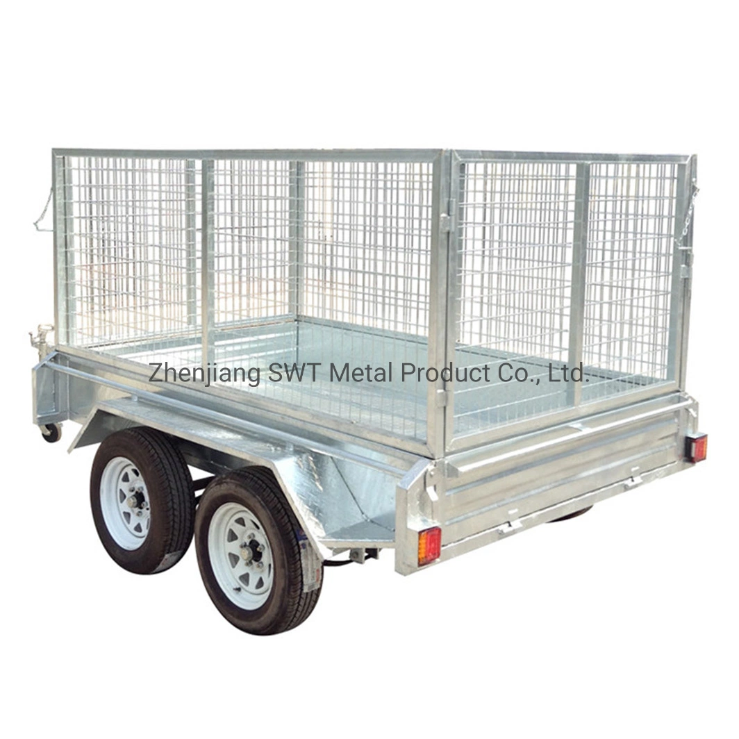 Tandem Axle Box Trailer Optional Different Kinds of Cage (SWT-TT85)