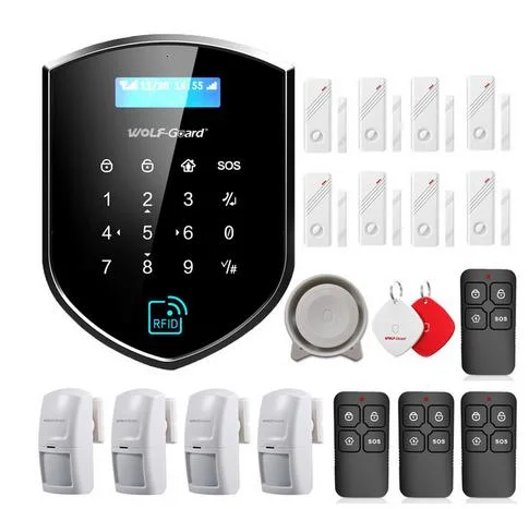 4G Tuyasmart Système d'alarme de sécurité à domicile sans fil intelligent WiFi Alarme anti-intrusion Alexa et Google.