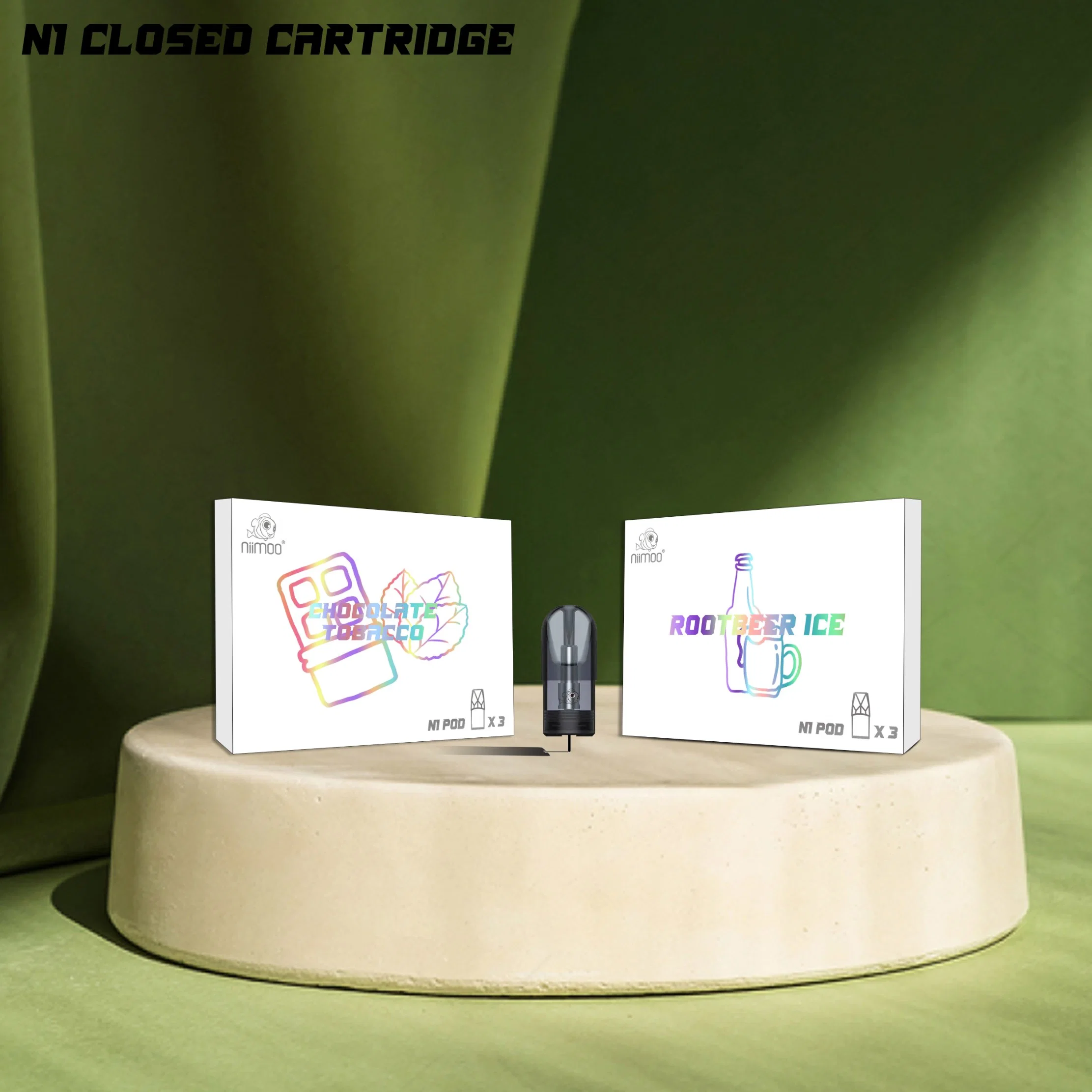 Niimoo Brand Close Mesh Cartridge with 2ml Prefill Ejuice Close Vape Pod System Wholesale/Supplier Vaporizer