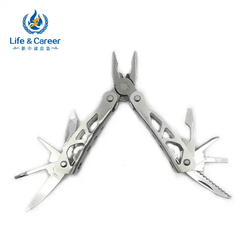 16-en-1 plegable de acero inoxidable pinza multifunción EDC Multitool alicates con bolsa para acampar al aire libre