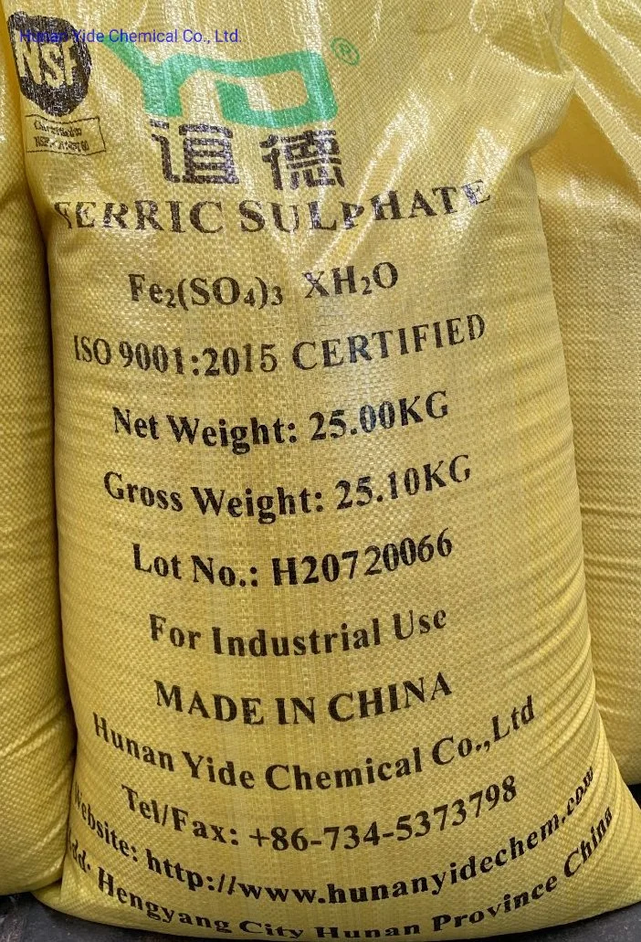 Chinese Sole NSF Certified Ferric Sulphate Manufacturer Hunan Yide