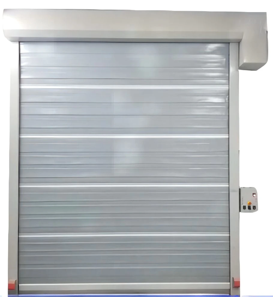 Exterior & Interior Fire Safety Auto Control Overhead Roll up Electrical Roller Shutter Galvanized Steel Rolling Iron Roller Shutter Garage Gate