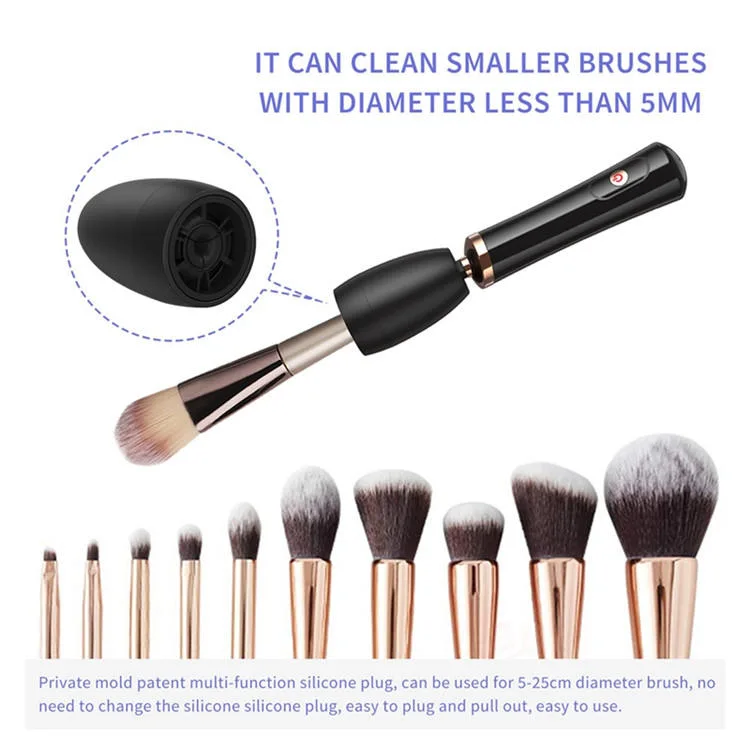 Type C Rechargeable USB Electric Makeup Brush Cleaner Silicone Make up Brushes Washing Cleanser Machine