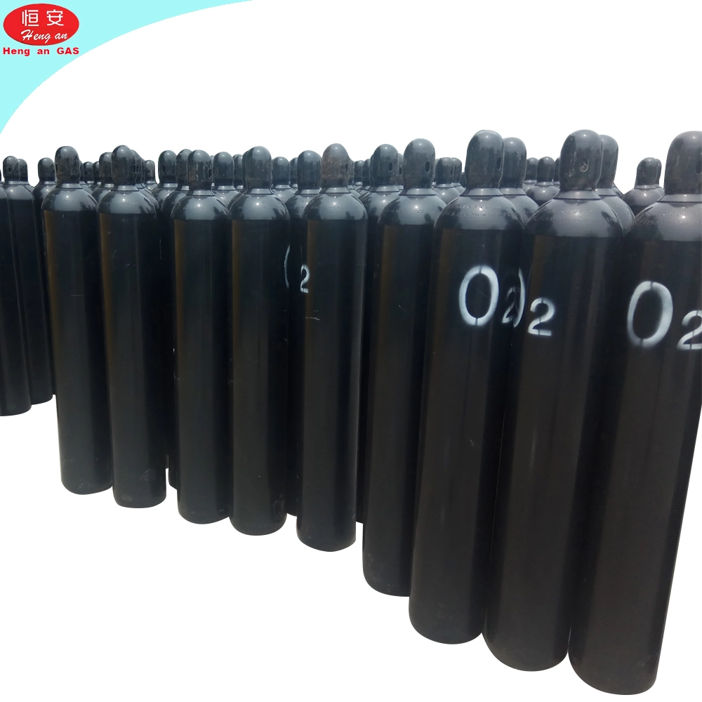 DOT ISO CE Certificated 40 Liter 150bar Oxygen Gas Cylinder Purity 99.5% 99.999% Medical Oxygen