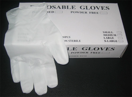 Cheapest guantes desechables de vinilo Guantes de examen de color clara mano Glovesdisposable sin polvo Guantes de PVC/PE guante de látex Guante de nitrilo China Guangzhou