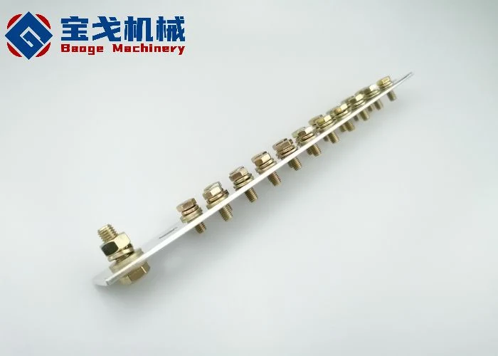 The Communication Box Connecting Tin Plated Copper Busbar with Screws