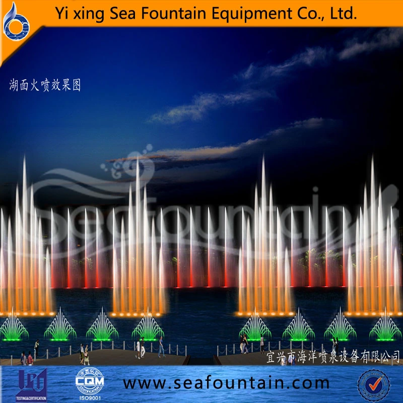 Luz LED Seafountain decorativa Fuente flotante Lago diseño