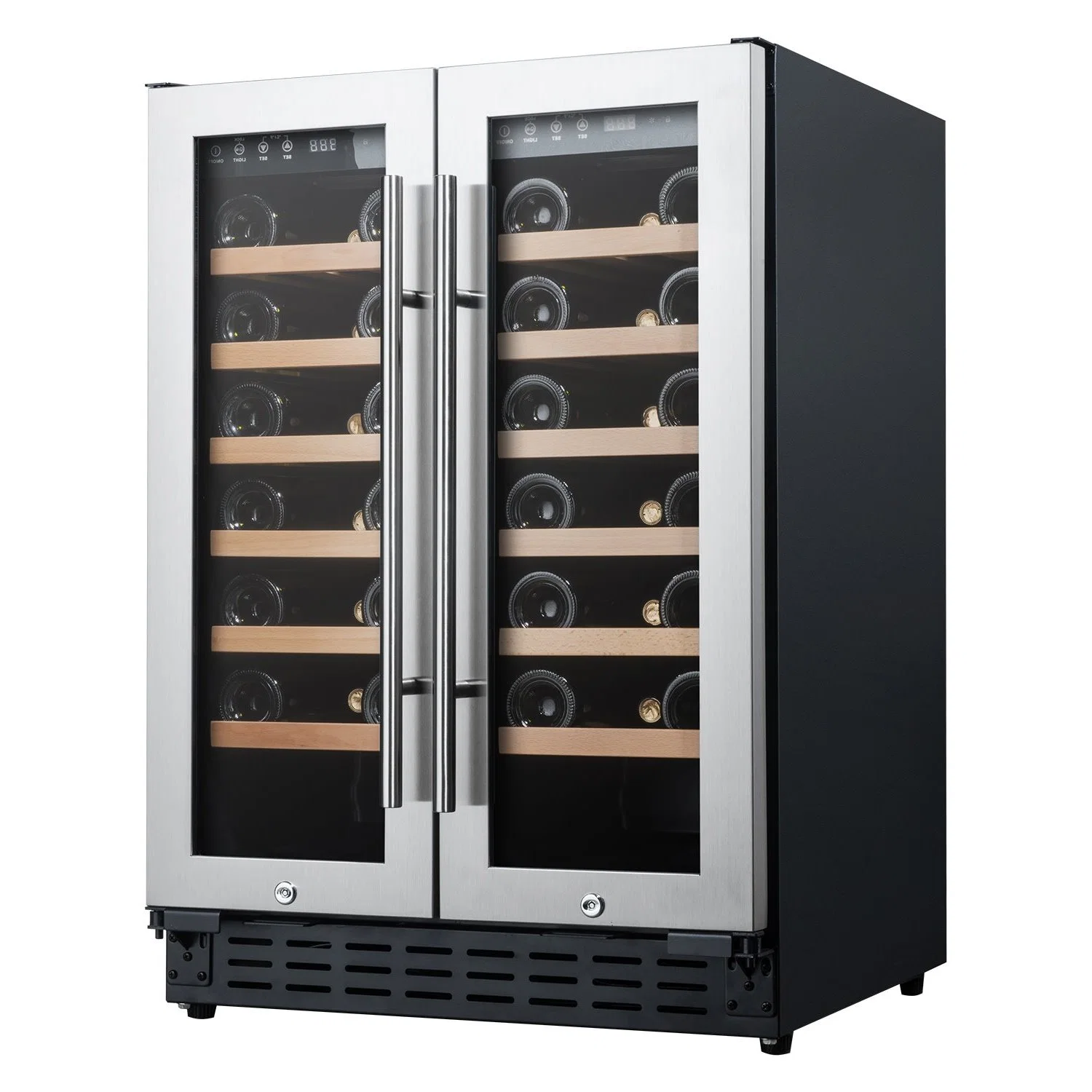 Wholesale/Supplier Wine Refrigerator Furniture 42-Bottle Compressor Wine Cooler Barrel Fridge