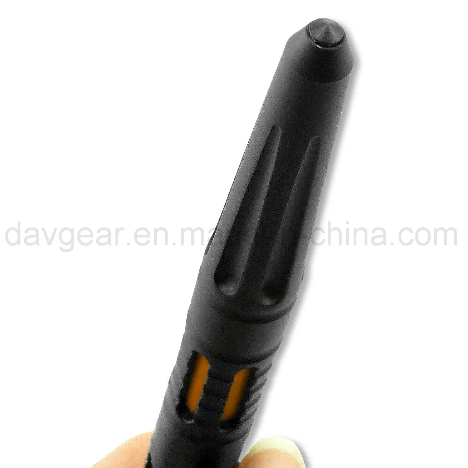 Esferográfica táctica Bravedge de 5.9 polegadas com sobrevivência em combate Negro E a Knife quebrando da defesa do self punho do alumínio e do aço do Tungsten Disjuntor de vidro