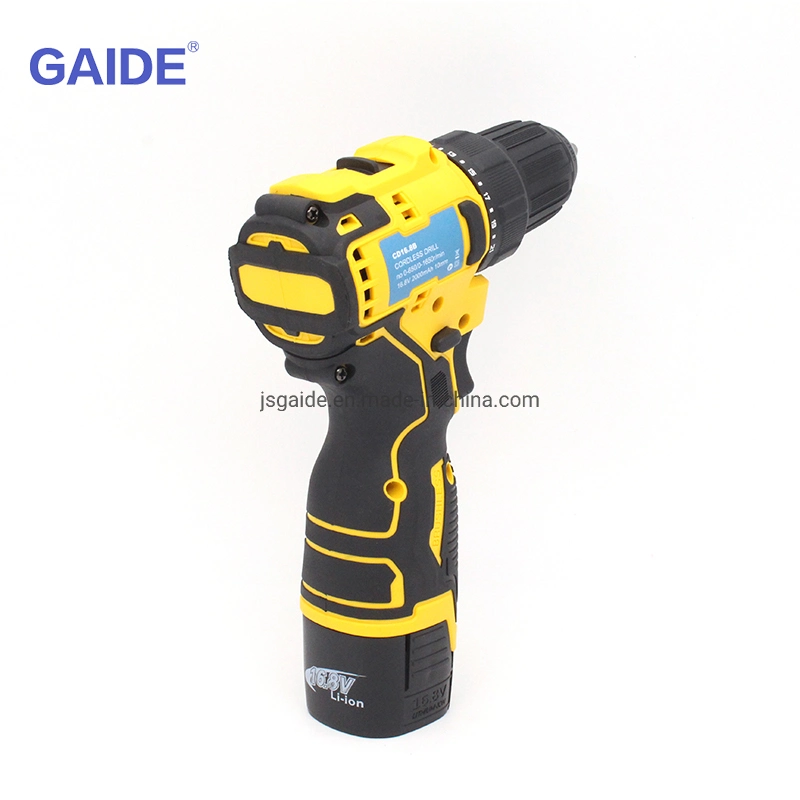 Gaide Small Cordless Drill 18V Cordless Drill Wood or Steel Brushless Motor with Lithium Battery