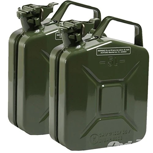 Authentic Mil-Spec Jerry Fuel Can Steel Gas Diesel Tank 5 Litre