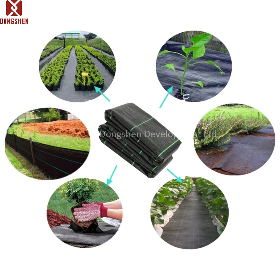 Agriculture Landscape Woven Weed Barrier Mat HDPE Ground Cover Grass Control Weedmat