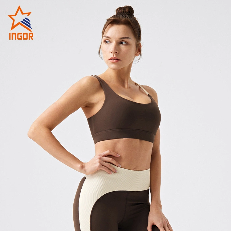 Ingor Sportswear Damen Custom Activewear Recycle Bekleidung Nachhaltige Fitnessbekleidung Sport-Bh Yoga Gym Bekleidung