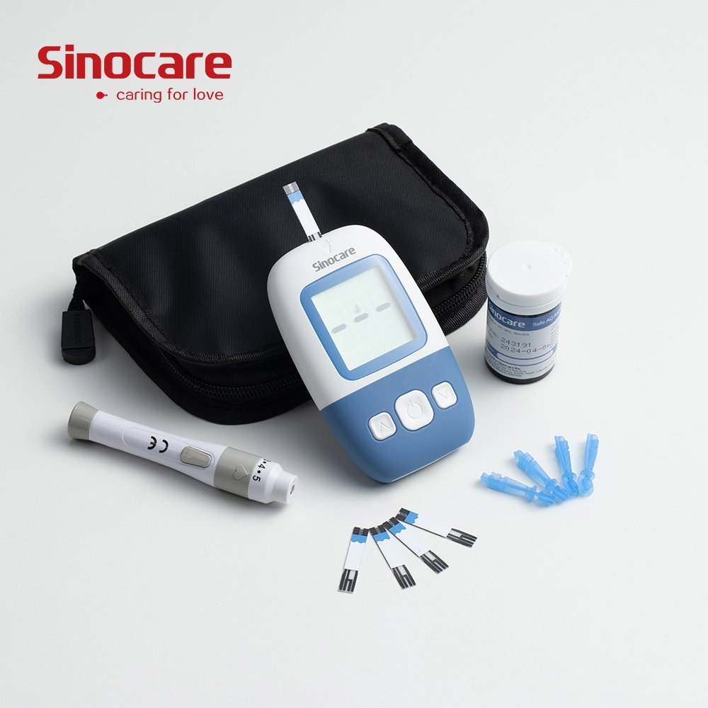 Sinocare Accurate Quick Check Blood Glucose Meter Safe Aq Angel for Blood Sugar Test