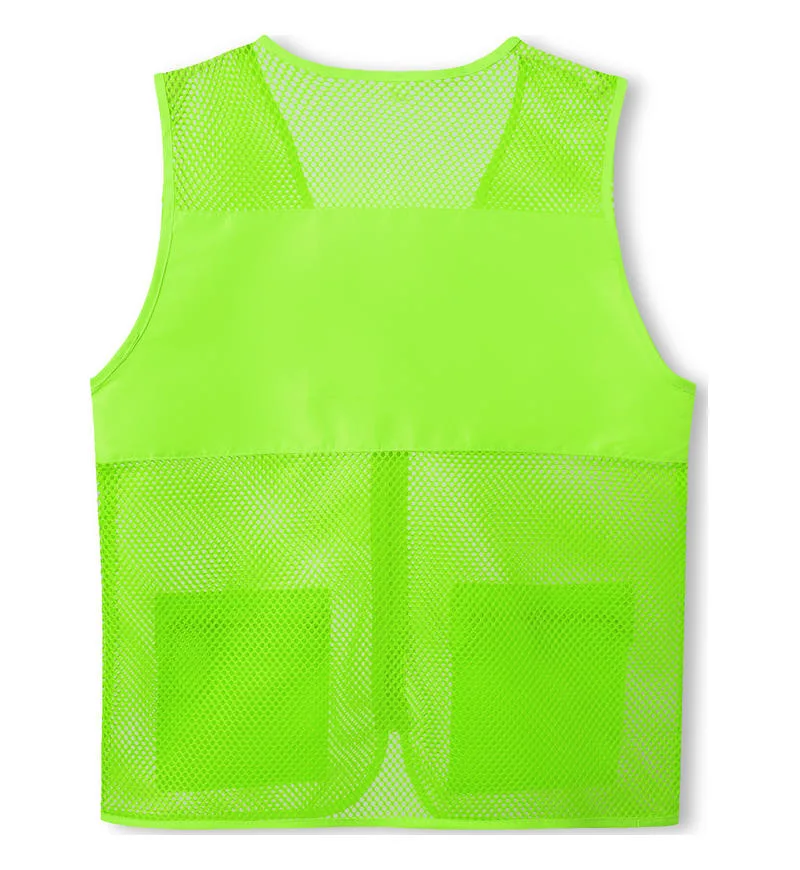 Peach Fishing Net Bag Work Event Advertising Vest