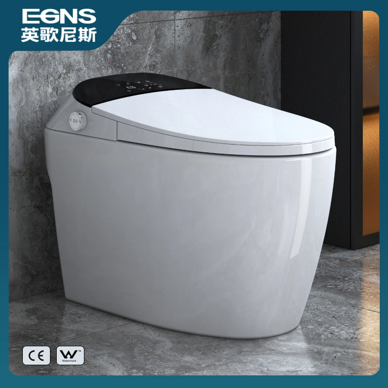 2023 Egns Automatic European Sensor Bathroom Intelligent Heated Smart Toilet Voice Control Smart Toilet Bowl