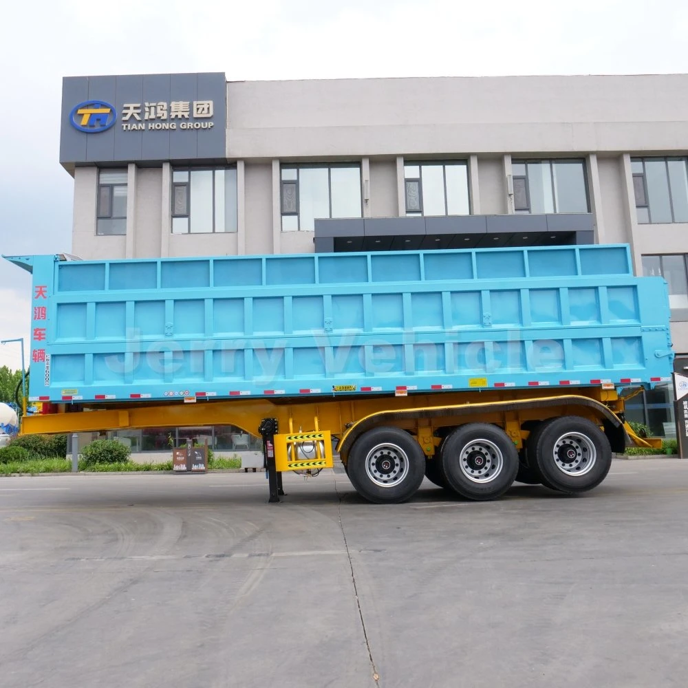 3 Axles 12 Wheeler Rear Tipper Semi Trailer for Sale with Low Price