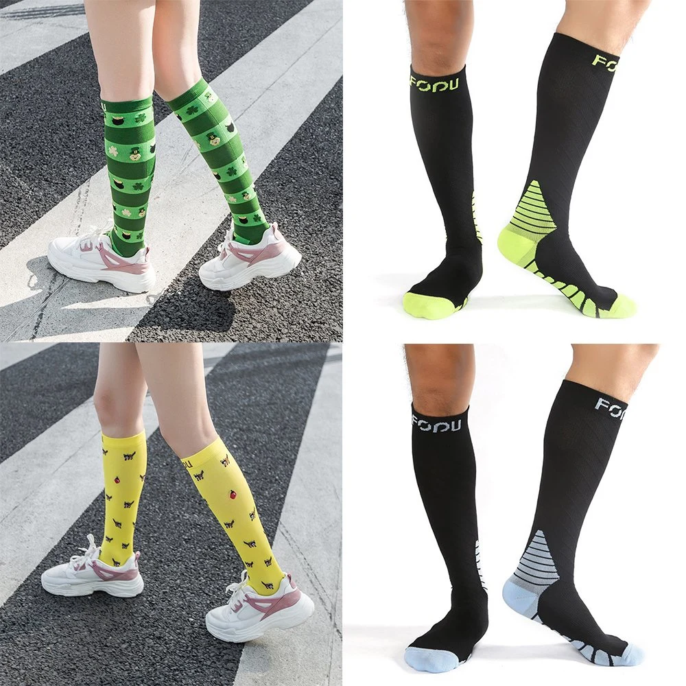 2019 Cheap Sport Compression Socks High Quality Material Knee High Socks