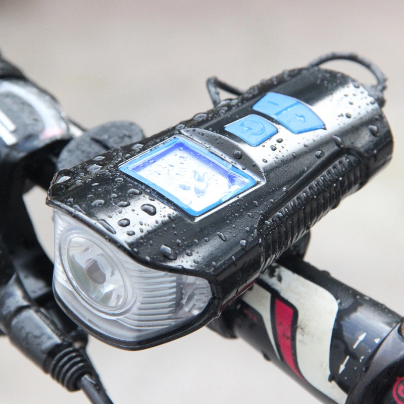 Vélo pour roue programmable ARRET TETE DE FOURCHE de montagne de Nuit avec montage en rack de 5000 lumen de la batterie du casque jeu de lumière LED Lane vélo