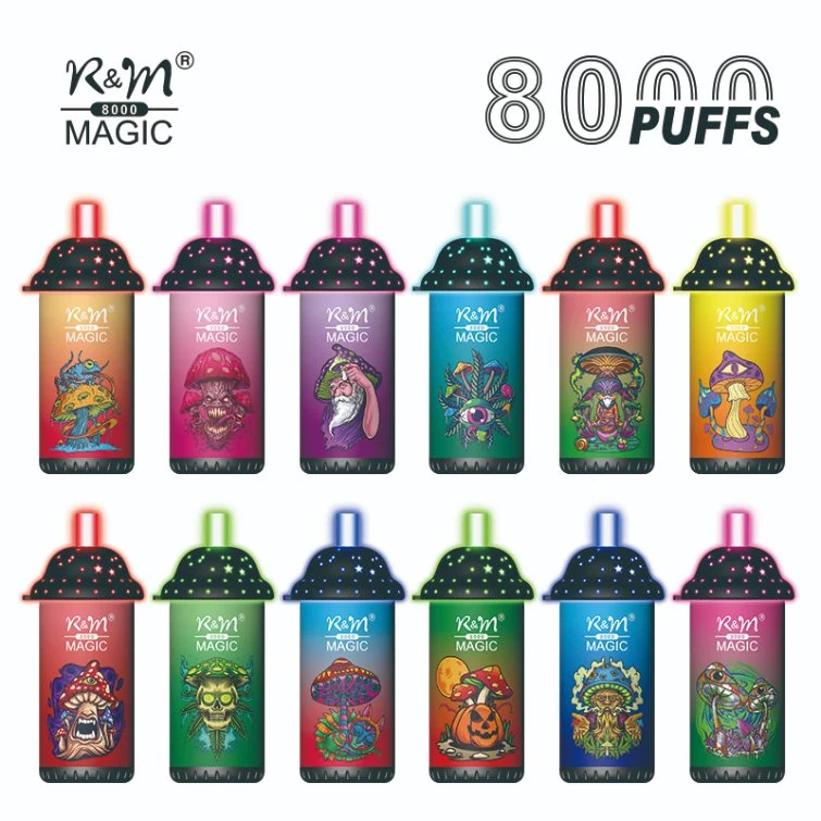 R&amp;M Magic 8000 Puffs E lápiz desechable VAPE para cigarrillos