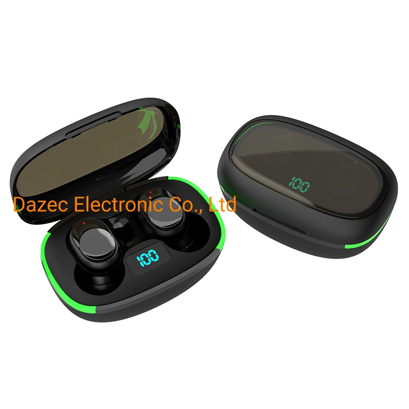 New Smart Wireless Bluetooth 5.1 Tws Earbuds with LED Display Customized Logo Handsfree Mobile Stereo Headphones Bluetooth Earphone