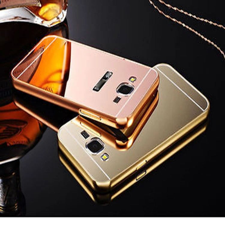 Super Thin Metal Frame Plated Mirror Case for Sam