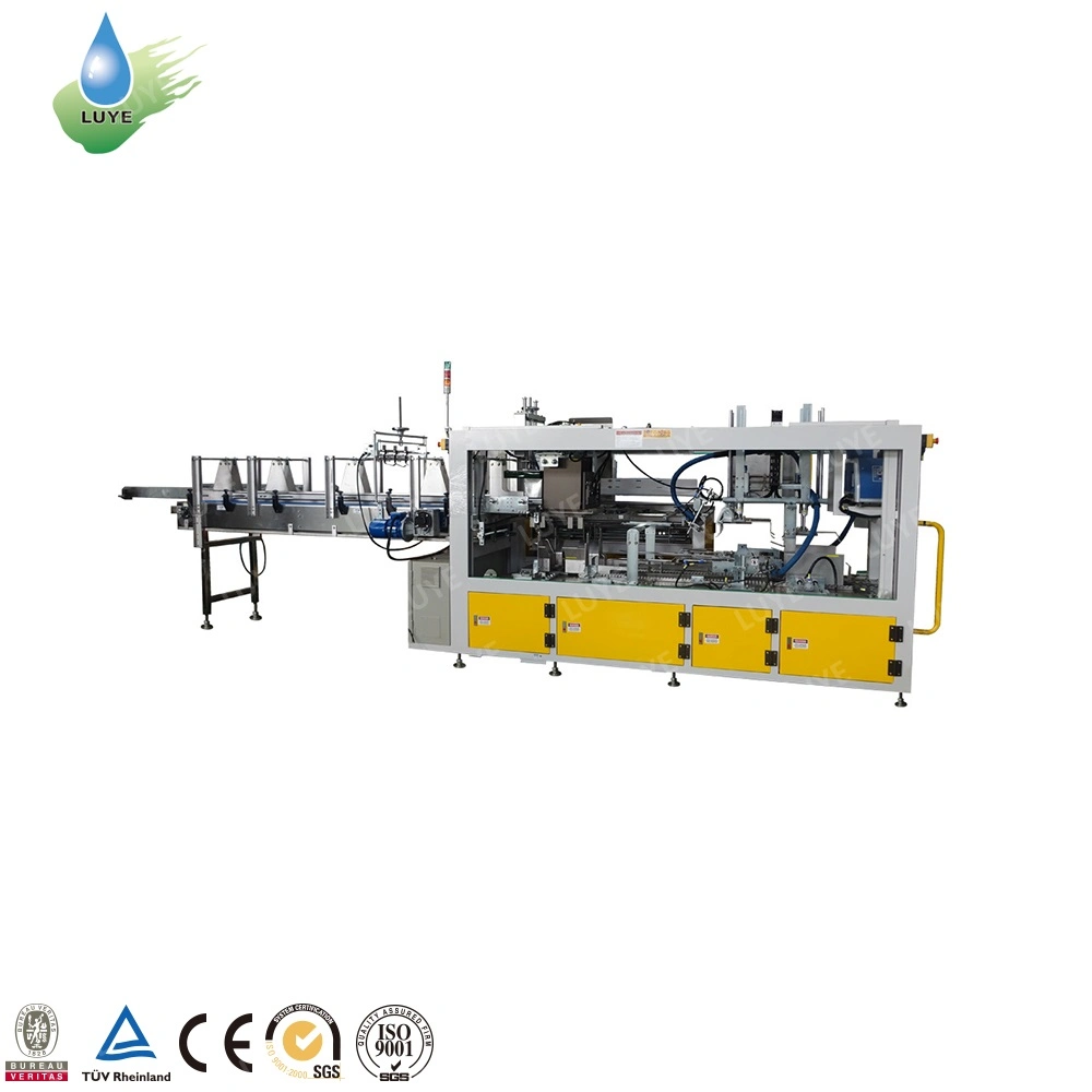 Automatic Carton /Box/Case Forming /Erecting /Erect/Opening Machine with Sealing Strapping Packing/Pack/Packaging Line