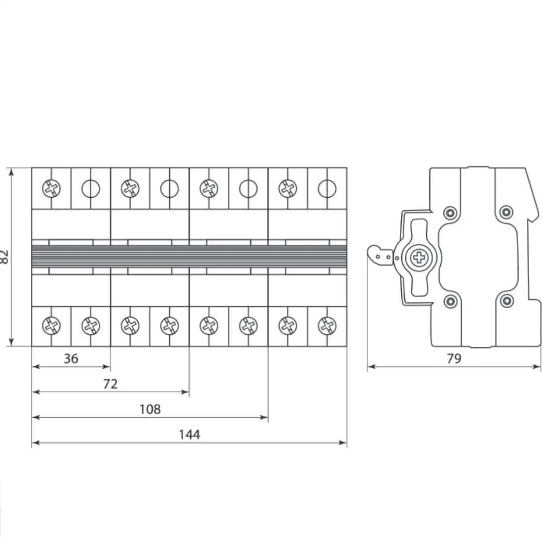 Mini manual ATS Dual Power Transfer Switch (Q7A-125)