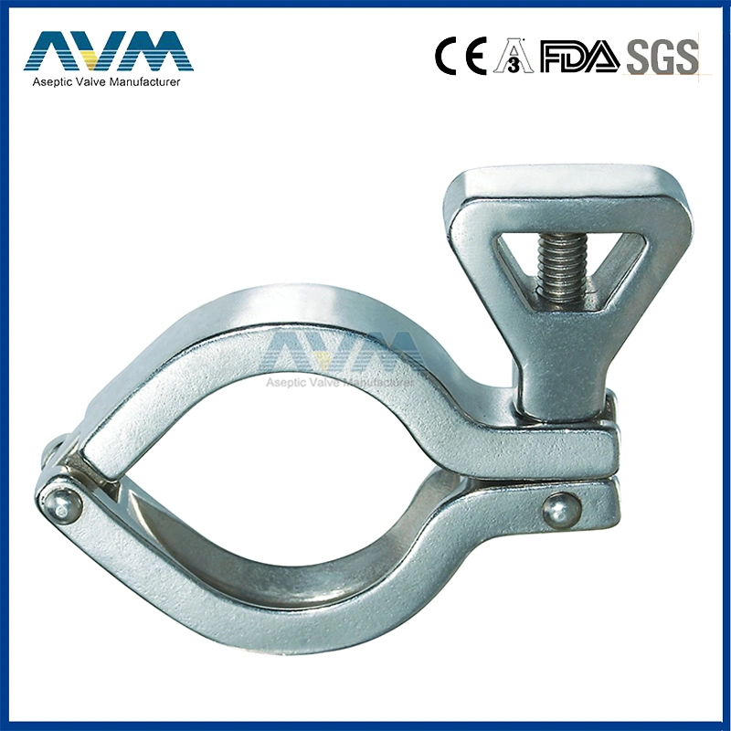 Sanitary Heavy Duty Single Pin Clamp 1/2"-12"