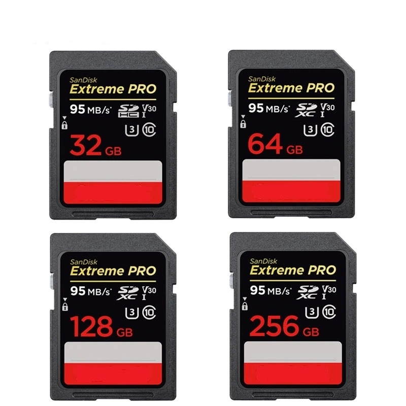 Original Quality Extreme PRO SD Card 16GB/32g/64G/128g/256g Class10 Memory SD Card Support for Camera