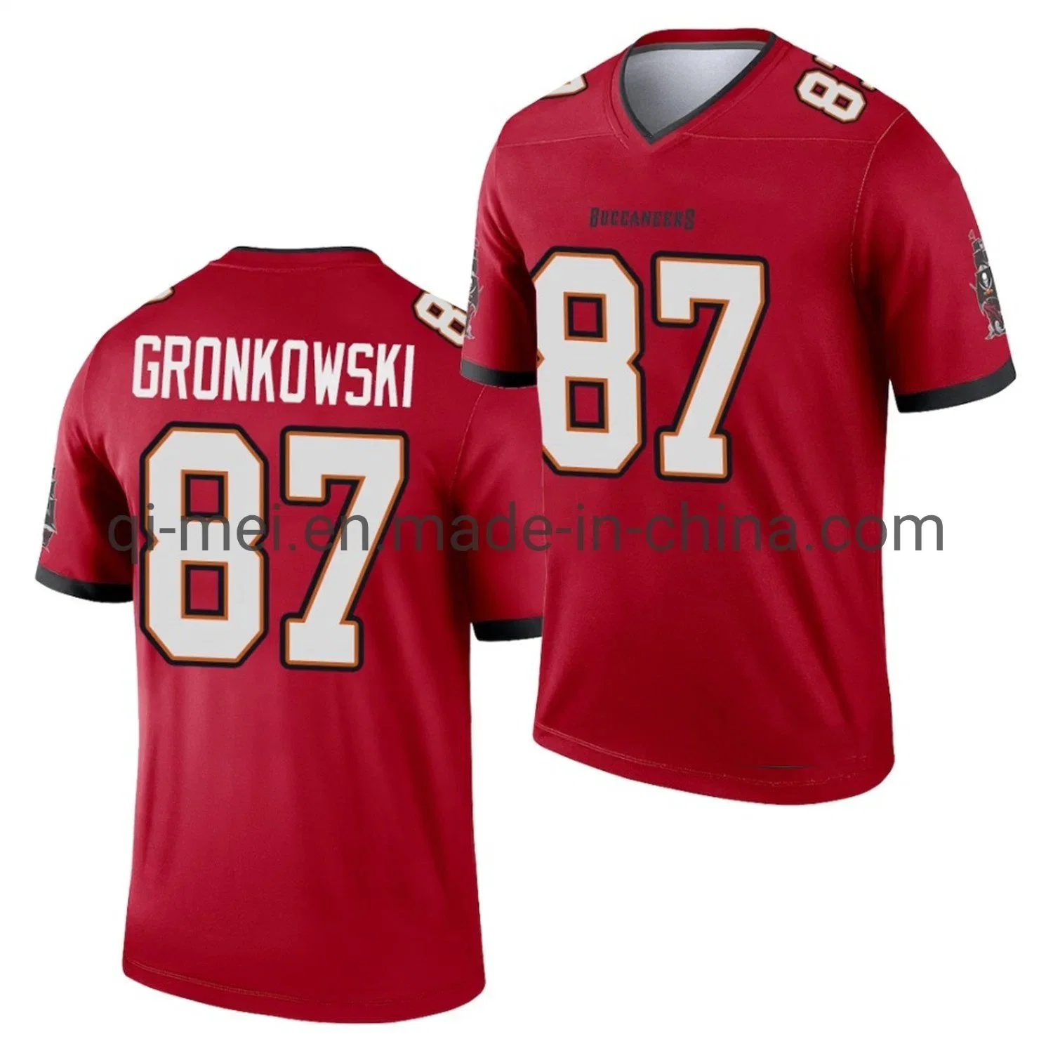 2021 Super Bowl LV Champions Rob Gronkowski Buccaneers Mens Adults Camisolas de futebol juvenil